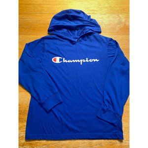 Champion Royal Blue Long Sleeve Hoodie-M